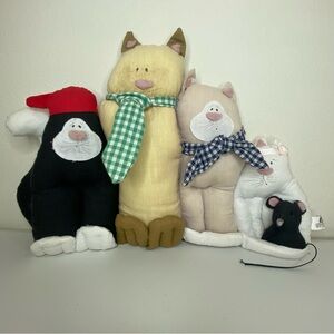 Primitive Country Folk Art Cats Mouse Shelf Sitter Oriental Trading Co